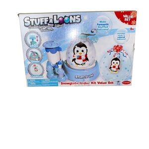 Stuffaloons Snowglobe Maker Kit Value Set Create Your Own Stuffed Balloon NIB